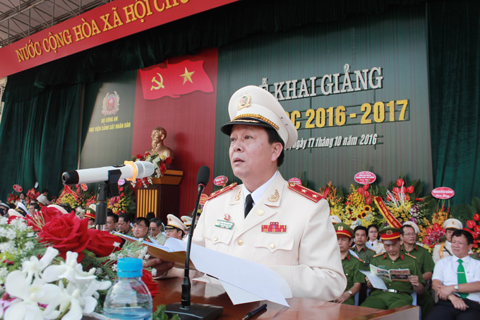 Lieutenant General, Prof. Dr. Nguyen Xuan Yem, President of the PPA expressed determination to build the PPA to become the key higher education of the Nation in 2018